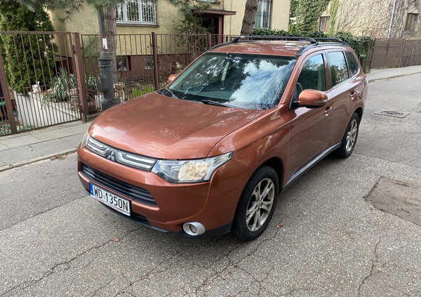 Mitsubishi Outlander cena 42900 przebieg: 150000, rok produkcji 2014 z Warszawa małe 37